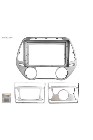 For-X HYUNDAi i20-2008-2012-AC-MC-9'' MULTİMEDYA ÇERÇEVESİ-DİREKSİYON UYUMLU-SOKETLİ-TEKNİK DESTEKLİ ürün görseli 1