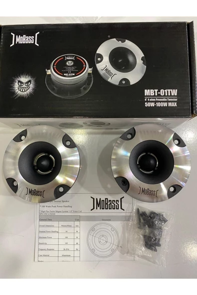 Jameson Mobass Mbt-01Uyumlu  Tweeter Profesyonel Ciftti 200wat 100rms Iki Adet ürün görseli 1