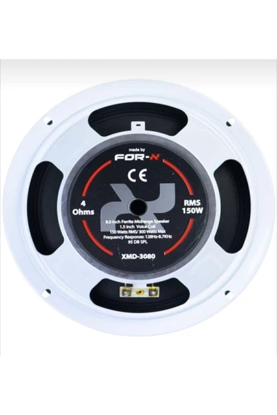 FOR-X XMD-3080-ÇİFTİ 600W MAX-ÇİFTİ 300W RMS-KALİTELİ YENİ SERİ-20 CM ANFİ UYUMLUMİDRANGE HOPARLÖR-2 ADET ürün görseli 1