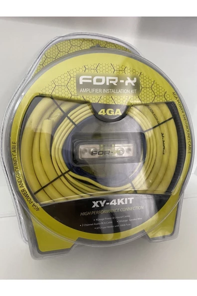 For-X -Xy-4kıt-4GA KALIN-PROFESYONEL-KALİTELİ FULL ANFİ KABLO SETİ ürün görseli 1