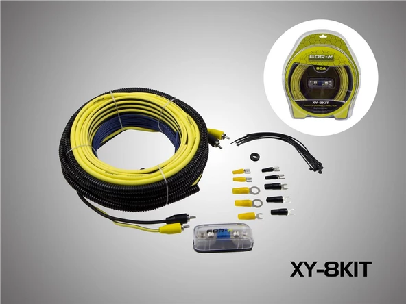 FOR-X XY-8KİT-8GA KALİTELİ--PROFESYONEL FULL TESİSAT KABLO SETİ ürün görseli 1