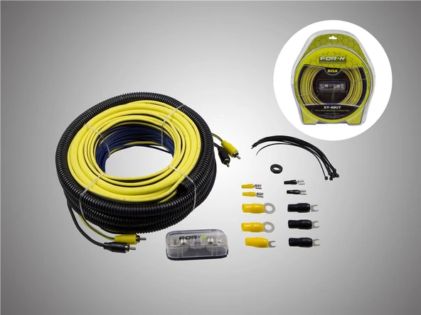 FOR-X XY-6KİT-6GA KALIN-PROFESYONEL FULL TESİSAT KABLO SETİ ürün görseli 1