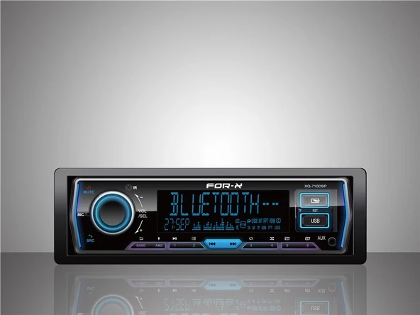 FOR-X XQ710DSP-İŞLEMCİLİ-7RENK-BT-USB-RADYO-MP3-DAHİLİ-HARİCİ MİKROFONLU-3 ANFİ ÇIKIŞLI 4X60W PROFESYONEL TESİSAT TEYBİ ürün görseli 1