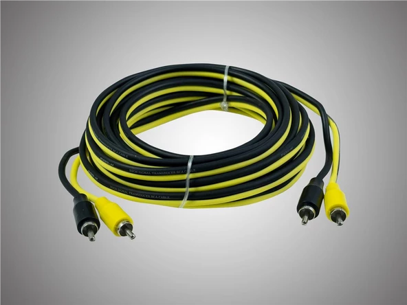 For-X X-25RCA-5 METRE-PVC KAPLAMA-YÜKSEK KALİTEDE SİNYAL TAŞIMA-PROFESYONEL ANFİ RCA KABLOSU ürün görseli 1