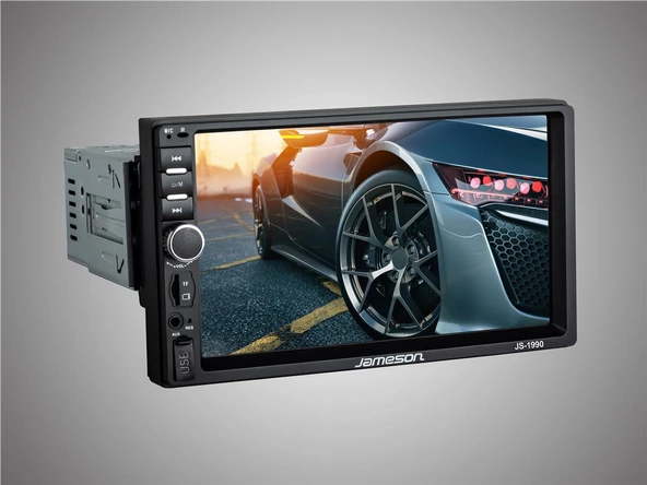 jameson js-1998-7'' 4x55w -carplay- bt/usb/sd/mp5/aux/fm kameralı tofas seri ayarlanabilir double teyp ürün görseli 1