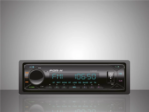 For-X X-500DSP 4x60 W Bluetooth Oto Teyp ürün görseli 1
