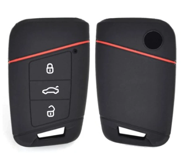 VW CC Start Stop Silikon Anahtar Kılıfı - Resim 2