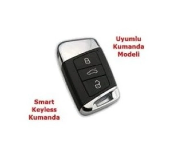 VW CC Start Stop Silikon Anahtar Kılıfı - Resim 3