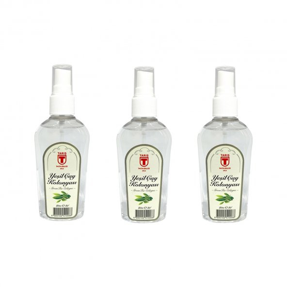 Tari̇ş Sprey Yeşil Çay Kolonyası 80 ml -3lü ürün görseli 1
