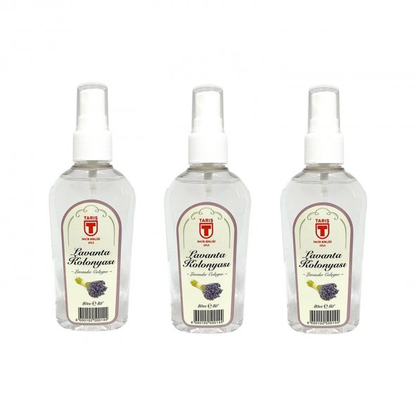 Tari̇ş Sprey Lavanta Kolonyası 80 ml - 3lü ürün görseli 1