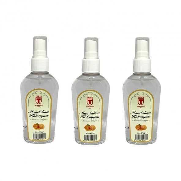 Tari̇ş Sprey Mandalina Kolonyası 80 ml - 3lü ürün görseli 1