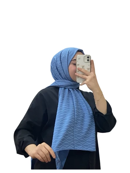 JAKARLI MİDYE DESENLİ ŞAL 1027 - Resim 10