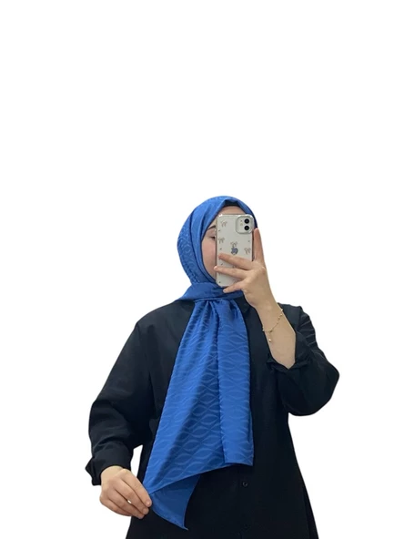 JAKARLI MİDYE DESENLİ ŞAL 1027 - Resim 8