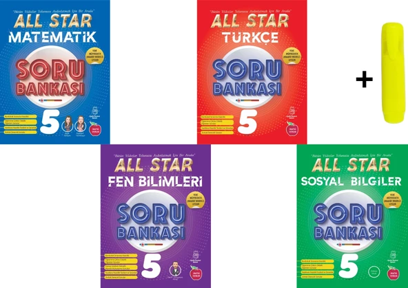 Newton Yayınları Yeni 5.Sınıf All Star Soru Bankası Matematik Fen Türkçe Sosyal ürün görseli 1