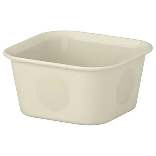 IKEA NOJIG DÜZENLEME SAKLAMA KUTUSU BEJ 10X10X5 CM ürün görseli 1