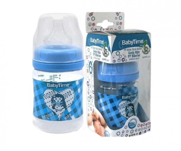 Baby Time Silikon Uçlu Geniş Ağız Pp Biberon - 150 Ml Mai ürün görseli 1