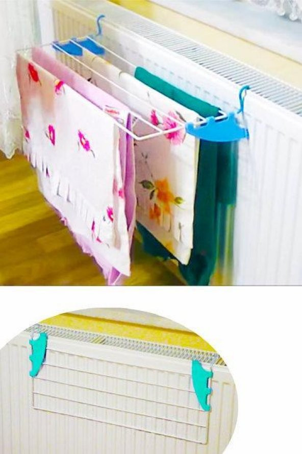 KURUFER KALORİFER KURUTMA ASKISI KURUTMALIK 60 CM 5 TELLİ Çamaşır Kurutmalık ürün görseli 1