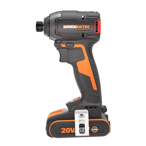 WORX WX265 20Volt 2.0Ah Li-ion Çift Akülü 200Nm Kömürsüz Profesyonel Şarjlı Darbeli Tornavida ürün görseli 1