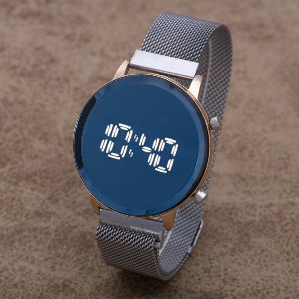 Kadın Şık Dijital Led Watch Mıknatıs Kordon Ayna Kadran Kol Saati ST-303940 ürün görseli 1