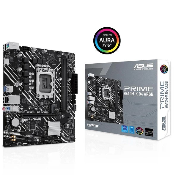 ASUS PRIME H610M-K D4 ARGB H610