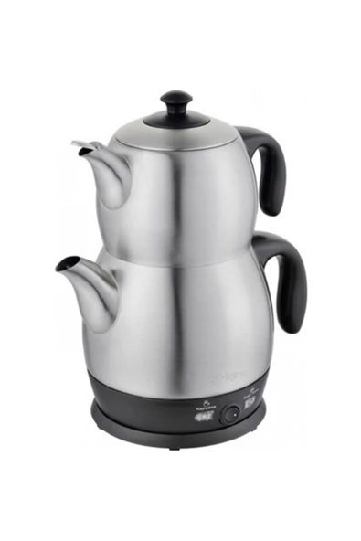 King P-315 Lea Inox 2200 W Çelik Demlikli Çay Makinesi ürün görseli 1