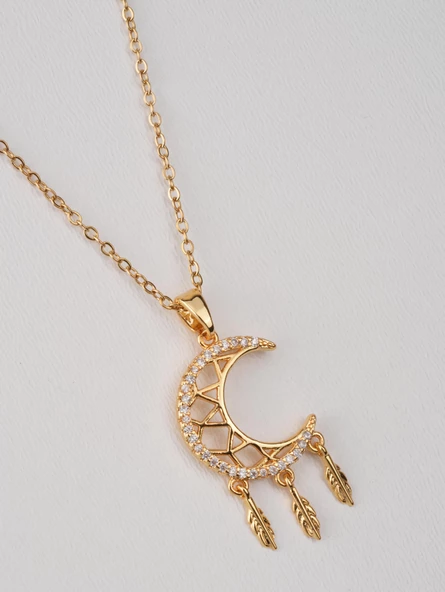 ÇELİK AY KOLYE ürün görseli 1
