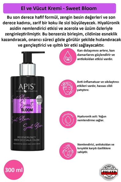 El ve Vücut Kremi - Sweet Bloom - 300 Ml ürün görseli 1
