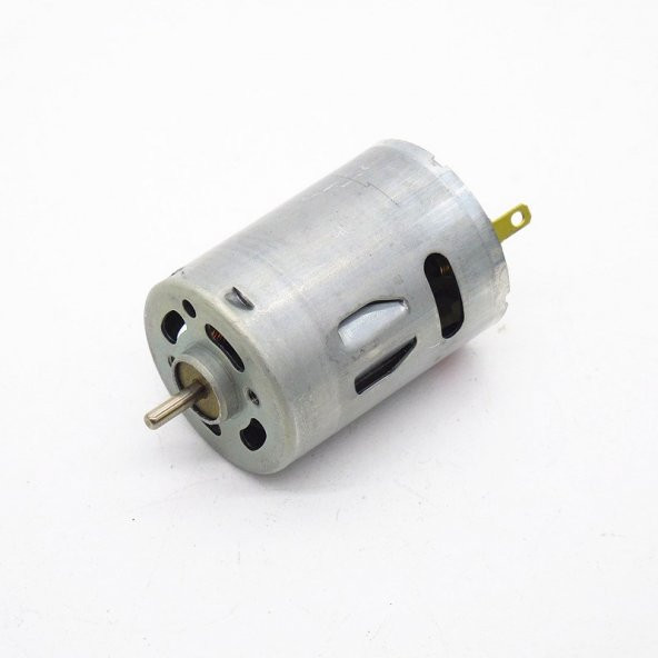 RS385 DC Motor 12-24V 8000 RPM Paslanmaz Yüksek Hızlı Çelik Dişli RS-385 Yüksek Tork ürün görseli 1