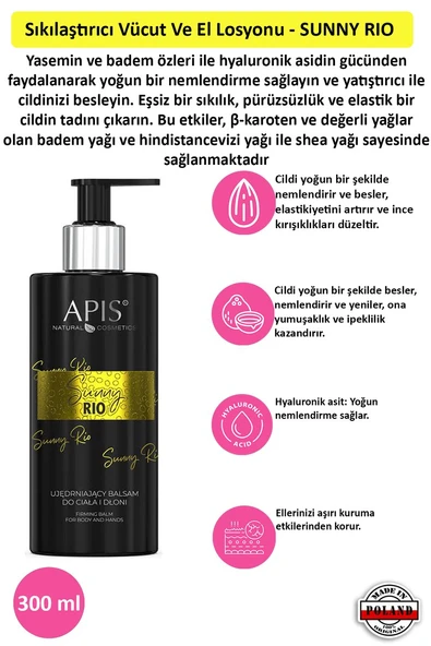 Sıkılaştırıcı Vücut Ve El Losyonu - SUNNY RIO - 300 Ml ürün görseli 1