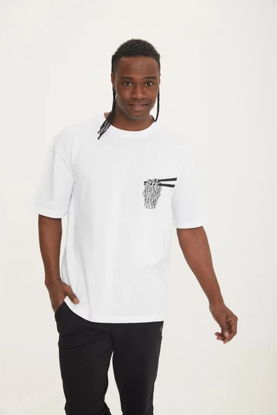 White NOODLE RELAX TEE ürün görseli 1