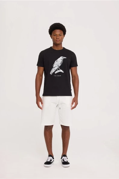 Black THE CROW TEE ürün görseli 1