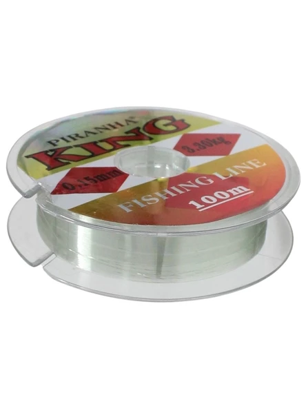 Piranha King 0.30 mm 8,90 kg Çekerli 100 Metre Olta Misinası - Balıkçı Misine 100 Metre ürün görseli 1