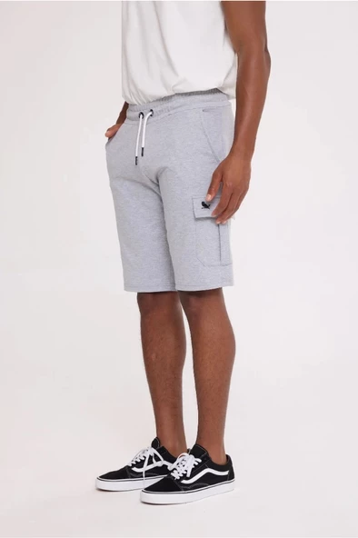 Graymelange CASH CARGO SWEATSHORT - Resim 3