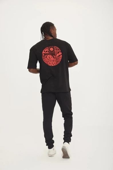 Black SUN RELAX TEE - Resim 4