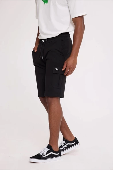 Black CASH CARGO SWEATSHORT ürün görseli 1