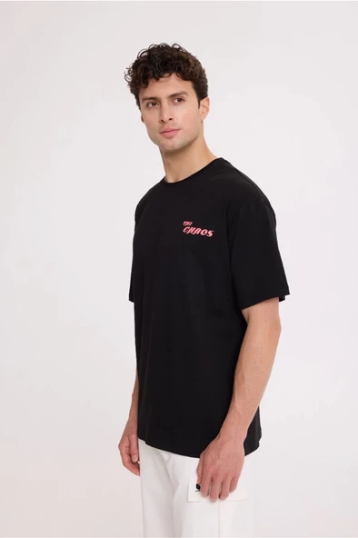 Black CHAOS HALF-RELAX TEE ürün görseli 1