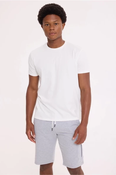Graymelange CASH CARGO SWEATSHORT - Resim 2