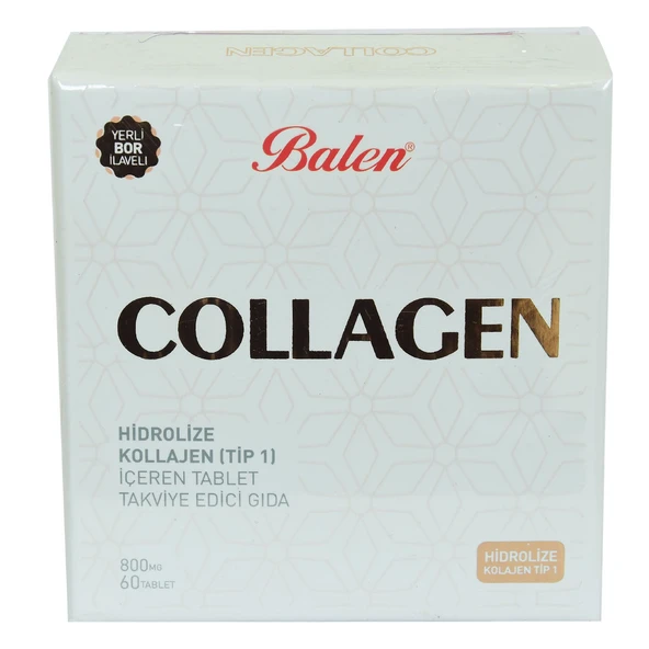 Balen Collagen Hidrolize Kollajen Tip1 İçeren Tablet 800 Mg X 60 Tablet ürün görseli 1