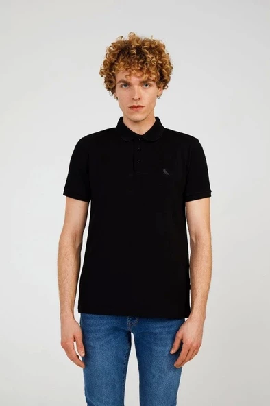 Black FATHER BASIC POLO ürün görseli 1