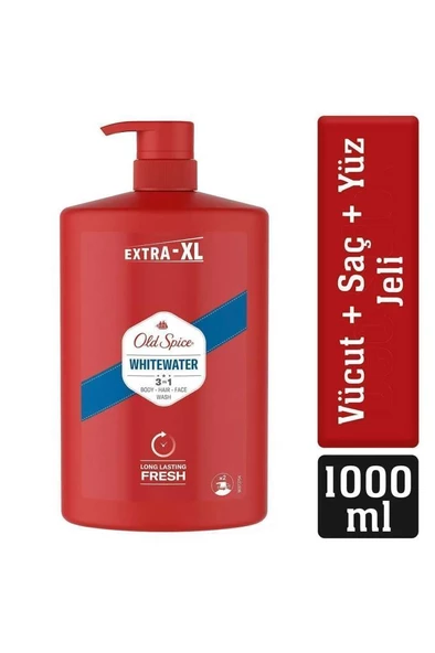 Old Spice Whitewater Erkek Duş Jeli ve Şampuan 1000 ml Ekstra-XL ürün görseli 1