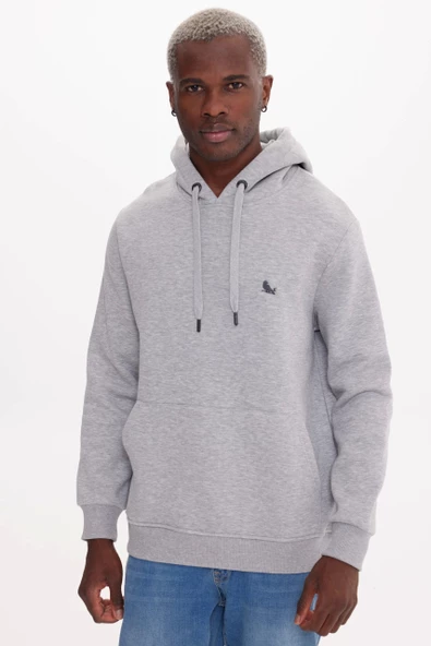Graymelange MOON HOODIE - Resim 2