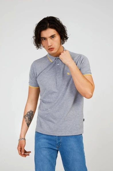 Graymelange YOUNG FATHER POLO - Resim 2