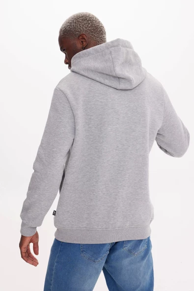 Graymelange MOON HOODIE - Resim 4