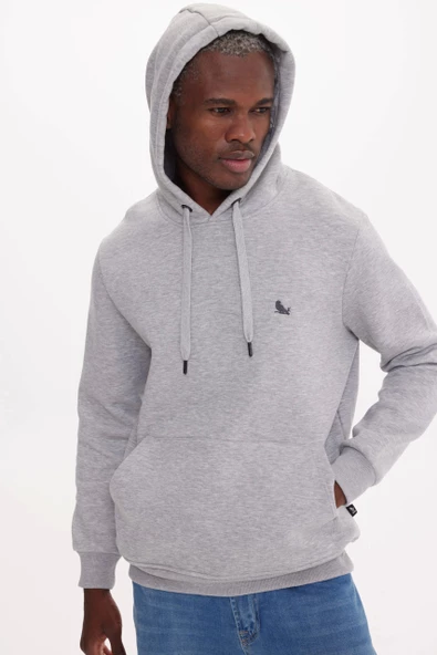 Graymelange MOON HOODIE - Resim 3