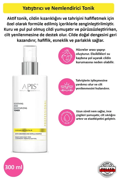 Yatıştırıcı ve Nemlendirici Tonik - Ceramide Repair - 300 ml ürün görseli 1