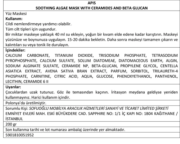 Cildi Yatıştıran Alg & Beta-Glukan Maskesi - 200 Ml - Resim 3