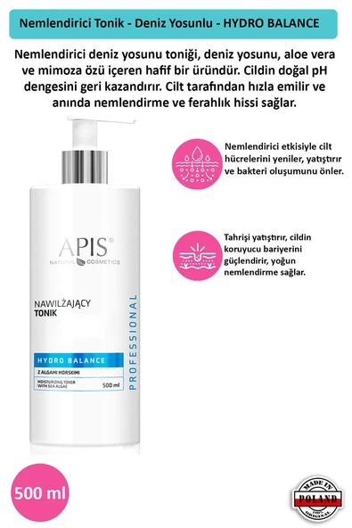 Nemlendirici Tonik - Deniz Yosunlu - HYDRO BALANCE - 500 Ml ürün görseli 1