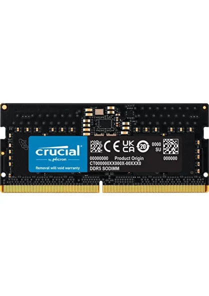CRUCIAL Sodimm 32GB 5600Mhz DDR5 CL46 Kutulu Notebook Bellek CT32G56C46S5 ürün görseli 1