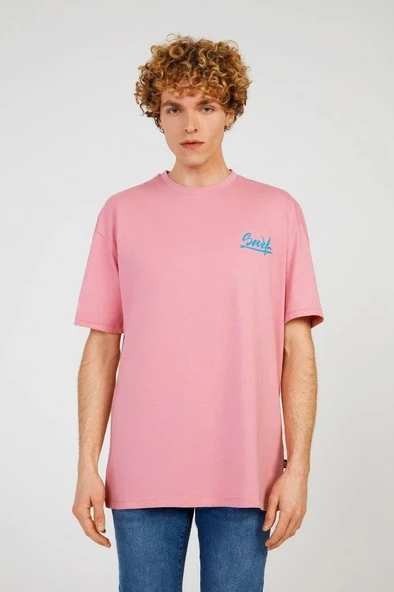 Vintage Pink SURF HALF-RELAX TEE ürün görseli 1