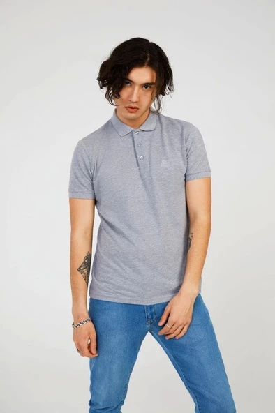 GRAY FATHER BASIC POLO ürün görseli 1